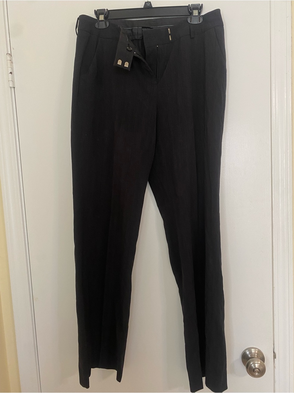 Anne Klein Grey Straight Leg Dress Pants
